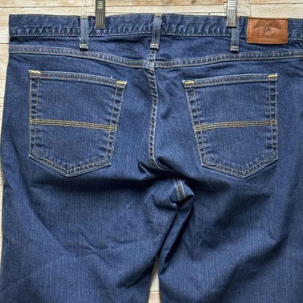 Bills Khakis Jeans Mens 38 X 31 Blue Denim Pants Jeans Trim Fit 5 Pocket USA
